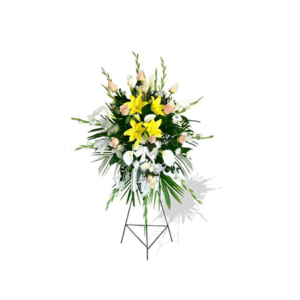 Lágrima en pedestal de Rosas y Liliums