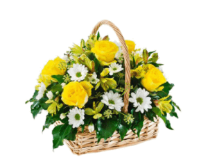 Cesto de Rosas & Margaritas